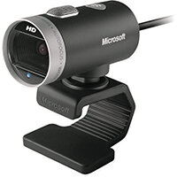 Microsoft LifeCam Cinema for Business Webcam 1280 x 720 pixels, 30fps, Crystal Clear Audio - USB 2.0 - Internet WebCamera for PC, Laptop - Colour: Black 6CH-00002