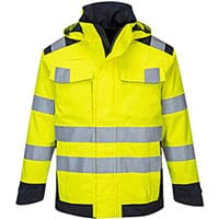 Portwest MV70 Modaflame Multi Arc Jacket Yellow & Navy Large