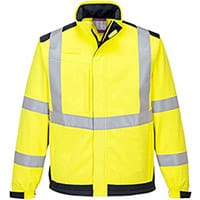 Portwest MV72 Modaflame Multi Arc Softshell Jacket Yellow & Navy Large