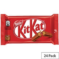 Nestle KitKat Four Finger Milk Chocolate (Pack of 24) 12351222