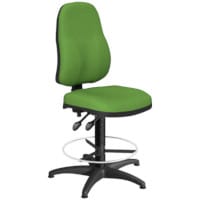 OA Series High Back Draughtsman Chair Bespoke Camira Blazer Wool 535-665mm High Base with Chrome Footring & Glides