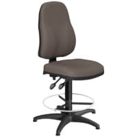 OA Series High Back Draughtsman Chair Bespoke Lotus PU 535-665mm High Base with Chrome Footring & Glides