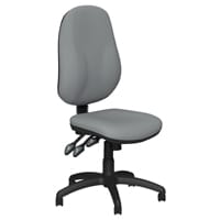 O.B Series Office Chair Fabric Seat Black Base Grey