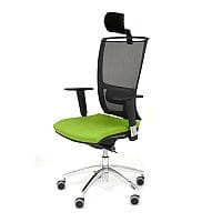Ergonomic Mesh Task Operator Office Chair With Headrest Lumbar Support & Adjustable Arms Black/Green OZ Series