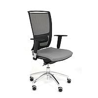 Ergonomic Mesh Task Operator Office Chair With Lumbar Support & Adjustable Arms Black/Grey OZ Series