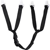 Portwest PA11 Chin Strap 4 Work Safe (PK5) Black Regular Fit