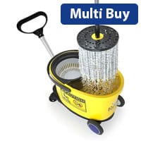 Spin Mop Papa Commercial Cleaning System - Heavy-Duty for Industrial Cleaning Single Pack