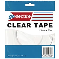 Go Secure Small Tape 19mmx33m Pack of 12 PB02298
