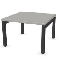 Nova Coffee Table Pearl Grey Top Dark Grey Leg H400xD600xW600