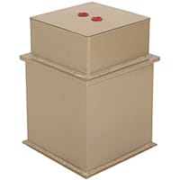 Phoenix Tarvos UF0661K 9'' 11L 6K Underfloor Security Safe with Key Lock Gold