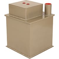 Phoenix Tarvos UF0663KD 12'' 25L 6K Underfloor Security Safe with Key Lock & Deposit Slot Gold