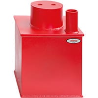 Phoenix Charon UF0973KD 12'' 25L Underfloor 17.5K Security Safe with Key Lock & Deposit Slot Red