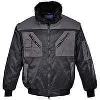 Portwest PJ20 Pilot Jacket 2-Tone Black & Grey XSmall