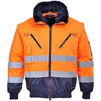 Portwest PJ50 Hi-Vis 3in1 Pilot Jacket Orange & Navy Medium