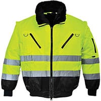 Portwest PJ50 Hi-Vis 3in1 Pilot Jacket Yellow & Black XL