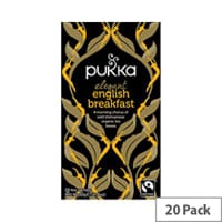 Pukka English Breakfast Fairtrade Organic Tea Bags Pack 20