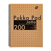 Pukka Pad Kraft Jotta Notebook A4 Pack of 3 9565-KRA