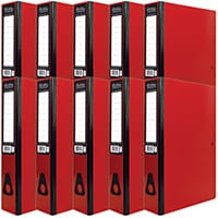 Pukka Brights Box File Foolscap Red Pack of 10 BR-7774