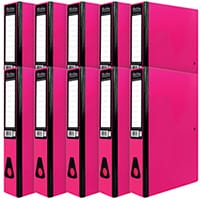 Pukka Brights Box File Foolscap Pink Pack of 10 BR-7780