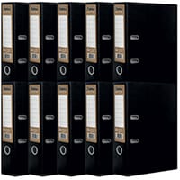 Pukka Recycled Lever Arch A4 Black Pack of 10 RF-9482