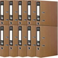 Pukka Recycled Lever Arch A4 Kraft Pack of 10 RF-9483