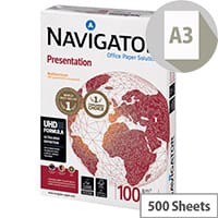Navigator A3 Presentation Paper 100gsm Pack of 500 NAVA3100