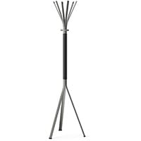 NINE Grey Coat Stand with Matching Hooks & Black H5 Wooden Column