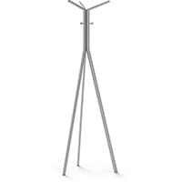 SEVEN Metallic Coat Stand with Metallic Silver Hooks