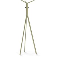 SEVEN Beige Green Coat Stand with Black Hooks