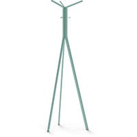 SEVEN Turquoise Coat Stand with Chrome Hooks