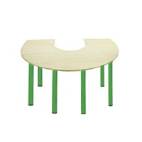 Horse Shoe Primary School Table 1200x1800x700mm Green