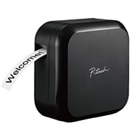Brother P Touch Cube Plus PTP710BT Direct Thermal Label Printer, Monochrome, Speed: 20mm (0.79 inch)/second, 180x360 dpi Print, PC Android Mac iOS Compatible, Max. Label Length: 19.68 Inches