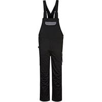 Portwest PW243 PW2 Bib & Brace Overall Black & Zoom Grey Large