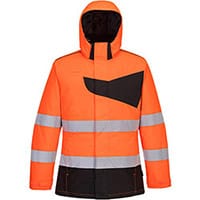 Portwest PW261 PW2 Hi-Vis Winter Jacket Orange & Black XXL