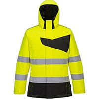 Portwest PW261 PW2 Hi-Vis Winter Jacket Yellow & Black Small