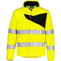 Portwest PW274 PW2 Hi-Vis Fleece Yellow/Black Size XL Regular Fit