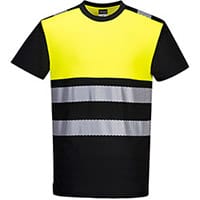 Portwest PW311 PW3 T-Shirt Class 1 Black & Yellow 4XL
