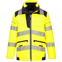 Portwest PW367 PW3 Hi-Vis 5in1 Jacket Yellow & Black 4XL