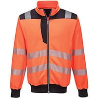 Portwest PW370 PW3 Hi-Vis Sweatshirt Orange & Black XXL