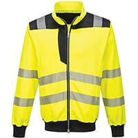 Portwest PW370 PW3 Hi-Vis Sweatshirt Yellow & Black 4XL