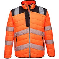 Portwest PW371 PW3 Hi-Vis Baffle Jacket Orange & Black XXL