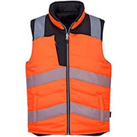 Portwest PW374 PW3 Hi-Vis Bodywarmer Orange & Black XL