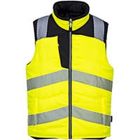 Portwest PW374 PW3 Hi-Vis Bodywarmer Yellow & Black XL