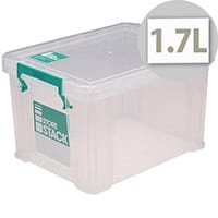StoreStack Clear 1.7 Litre Storage Box W200 x D130 x H110mm RB00815