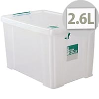 StoreStack Clear 2.6 Litre Storage Box W240 x D130 x H140mm RB00816
