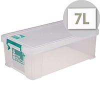 StoreStack Clear 7.5 Litre Storage Box W250 x D190 x H160mm RB00817