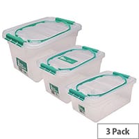 StoreStack Carry Box Set of Multiple Sizes Pack of 3 RB01033