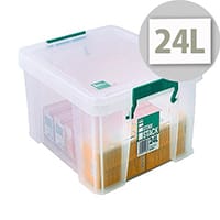 StoreStack 24L Plastic Storage Clear Box W480xD380xH190mm RB11087