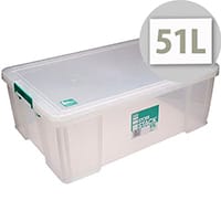 StoreStack 51L Plastic Storage Box W660xD440xH230mm RB11089
