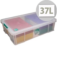 StoreStack 37 Litre Box Clear W680 x D440 x H170mm RB75899